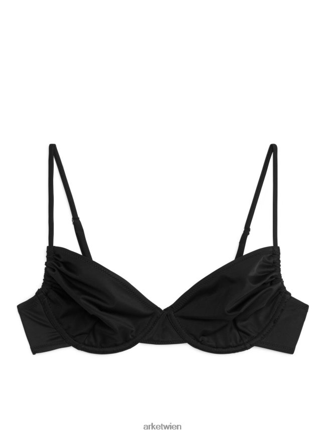 ARKET Bikinioberteil mit Bügel Schwarz Frauen 8RF08T606 Kleidung