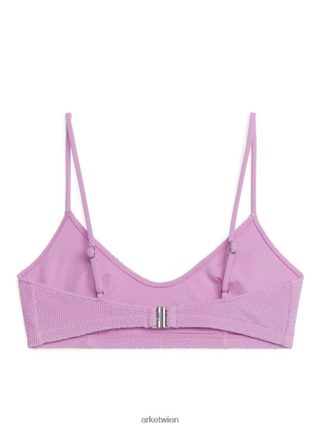 ARKET Crinkle-Bikinioberteil Rosa Frauen 8RF08T589 Kleidung