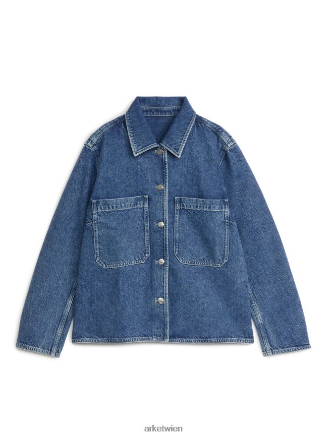 ARKET Jeanshemd Blau Frauen 8RF08T42 Kleidung