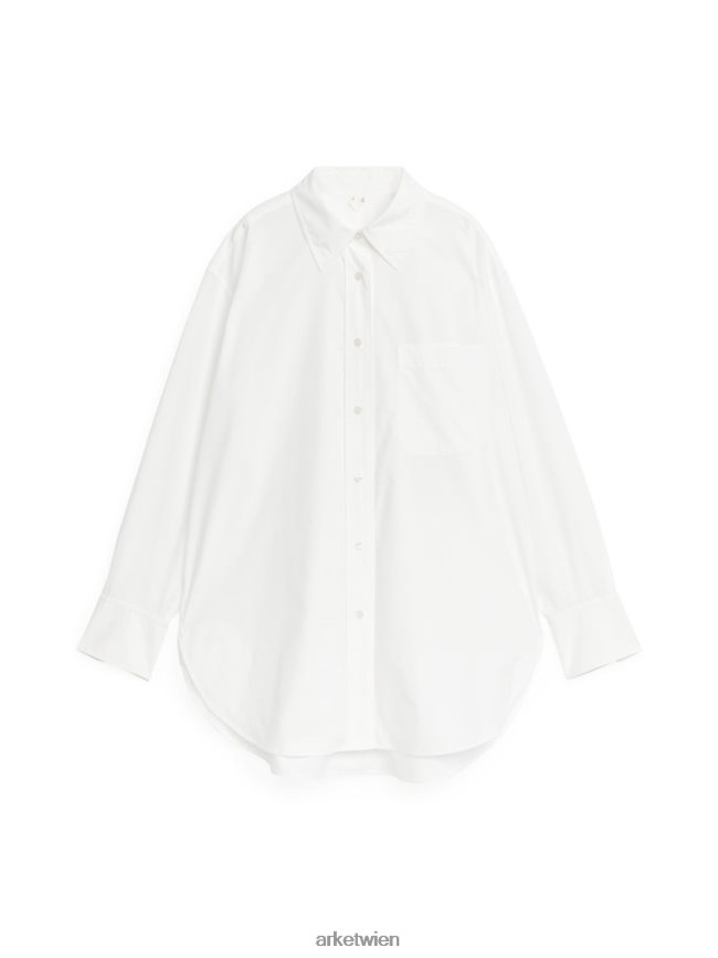 ARKET Popeline-Hemd Weiß Frauen 8RF08T23 Kleidung