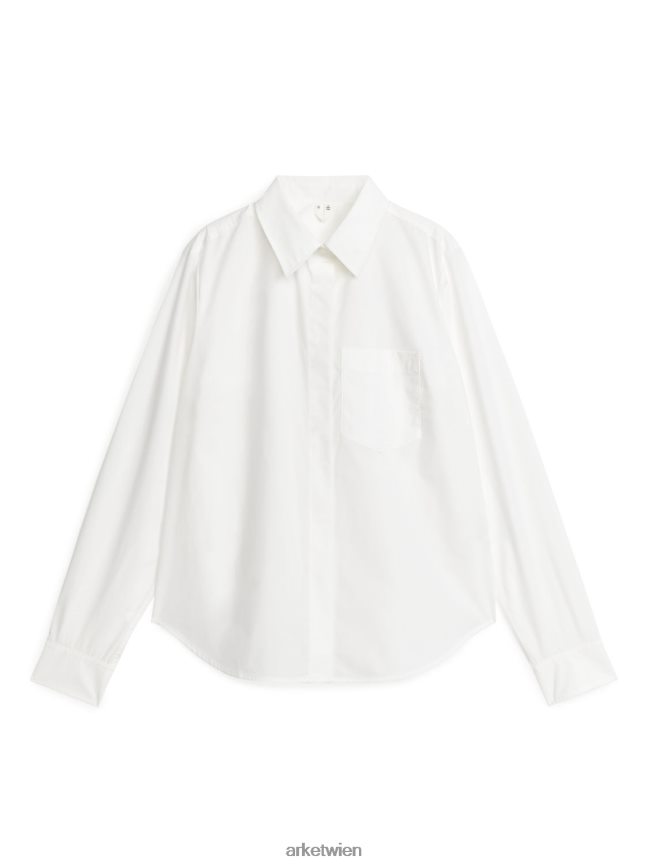 ARKET Popeline-Hemd Weiß Frauen 8RF08T56 Kleidung