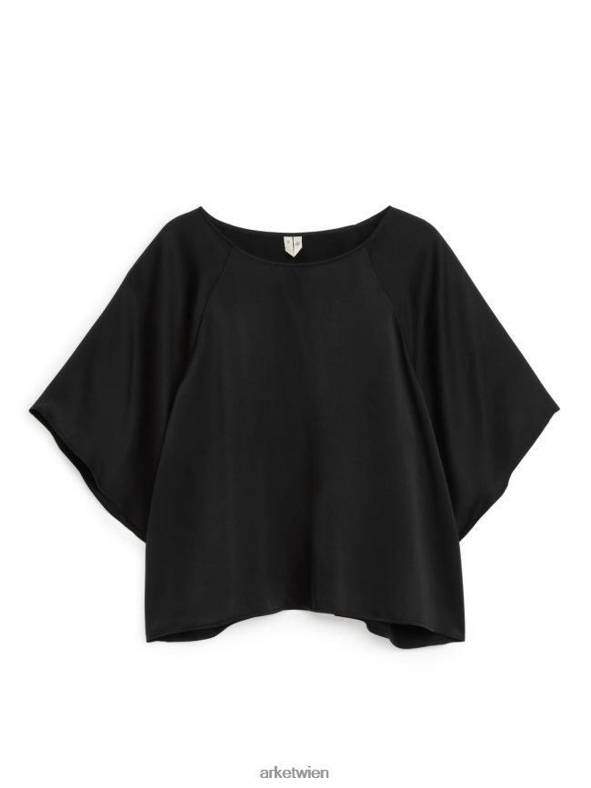ARKET Seidentop Schwarz Frauen 8RF08T31 Kleidung