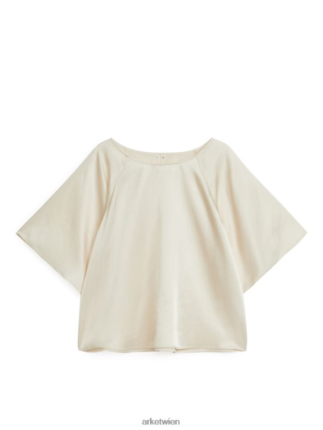 ARKET gewebtes Oberteil cremefarben Frauen 8RF08T20 Kleidung