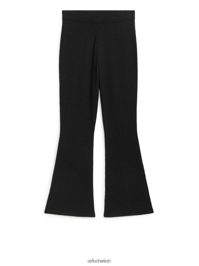 ARKET Ausgestellte Bouclé-Hose Schwarz Frauen 8RF08T207 Kleidung