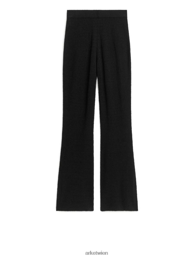 ARKET Ausgestellte Bouclé-Hose Schwarz Frauen 8RF08T221 Kleidung