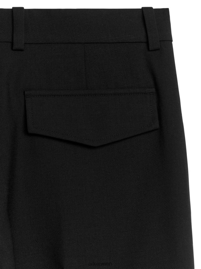 ARKET Cargohose aus Wollmischung Schwarz Frauen 8RF08T213 Kleidung