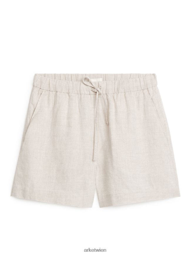 ARKET Leinenshorts Beige Frauen 8RF08T171 Kleidung