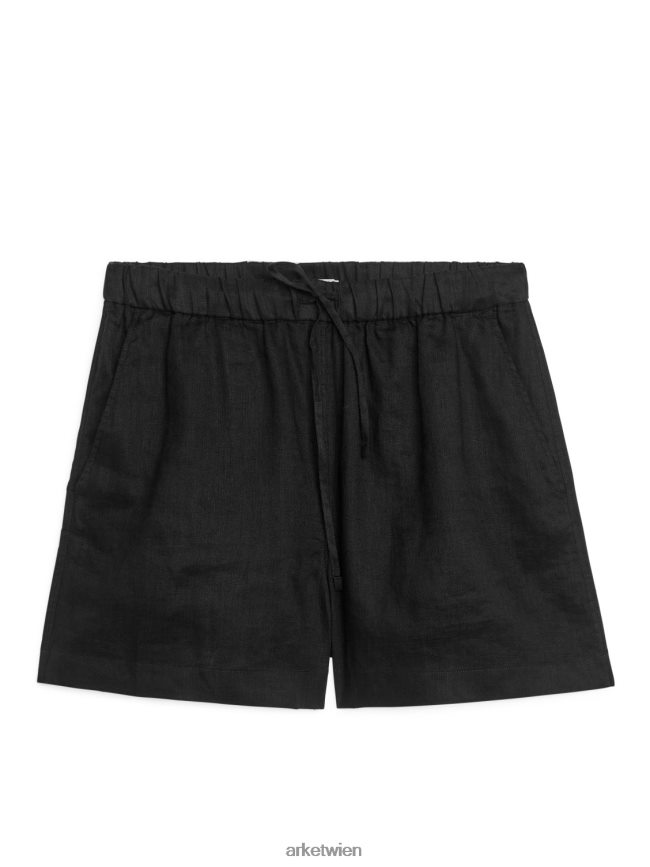 ARKET Leinenshorts Schwarz Frauen 8RF08T170 Kleidung