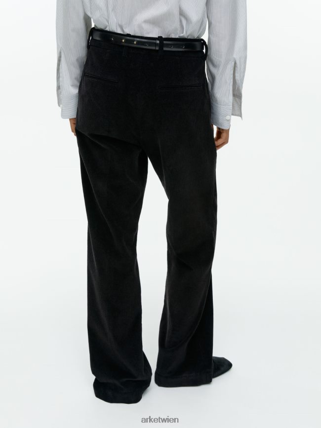 ARKET Schlaghose aus Cord Schwarz Frauen 8RF08T216 Kleidung