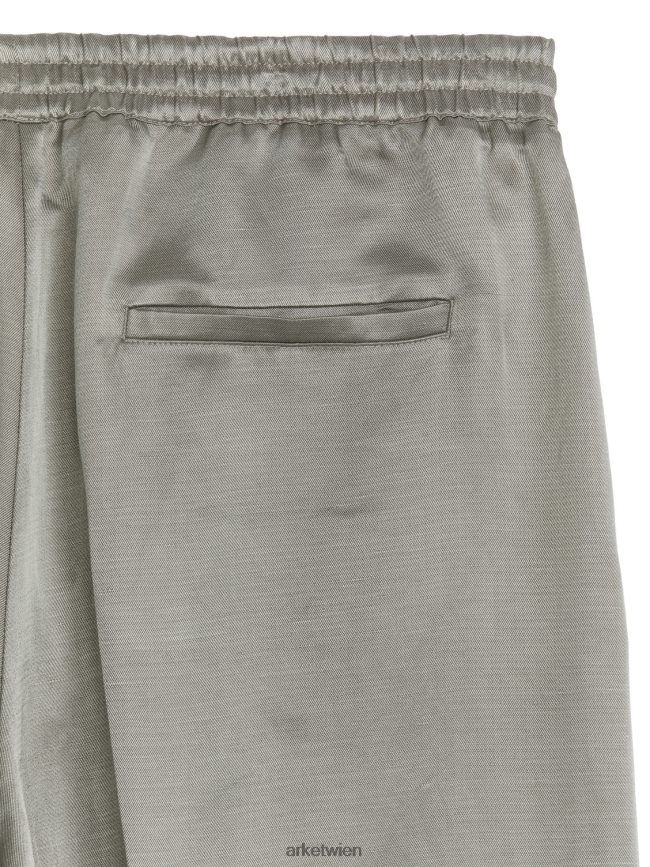 ARKET weite Satinhose grau Frauen 8RF08T197 Kleidung