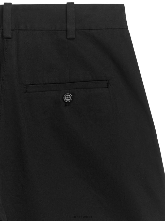 ARKET weite, dehnbare Chinohose Schwarz Frauen 8RF08T196 Kleidung