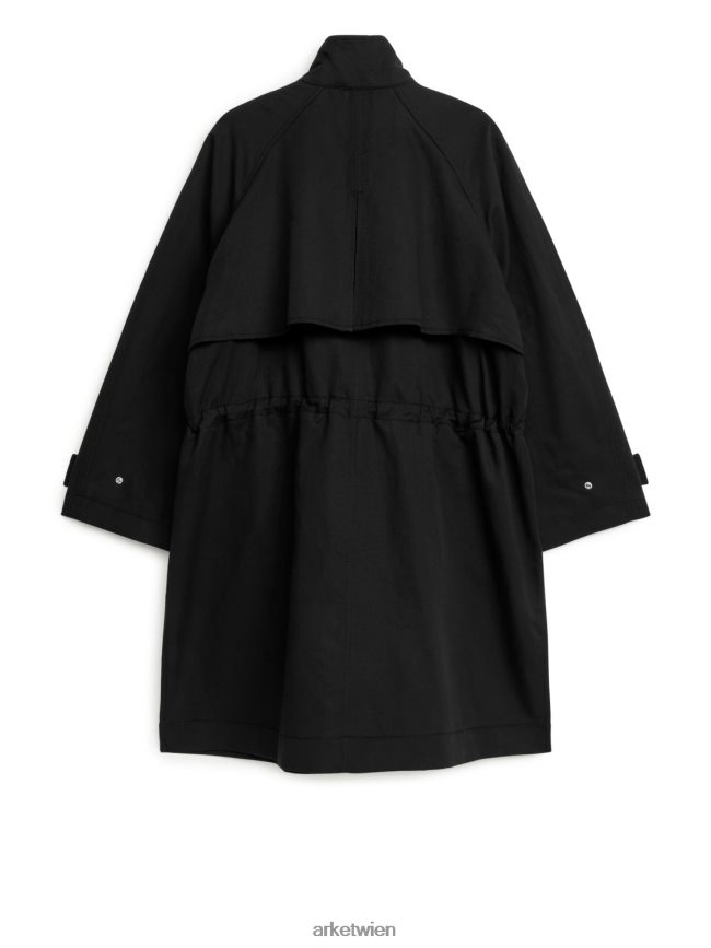 ARKET Jacke mit Kordelzug Schwarz Frauen 8RF08T462 Kleidung