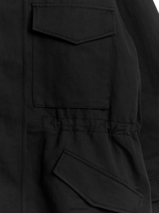 ARKET Jacke mit Kordelzug Schwarz Frauen 8RF08T462 Kleidung