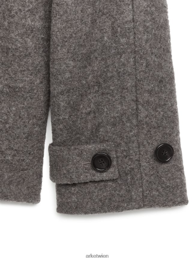 ARKET Kurzmantel aus Bouclé-Wolle Mol Frauen 8RF08T471 Kleidung
