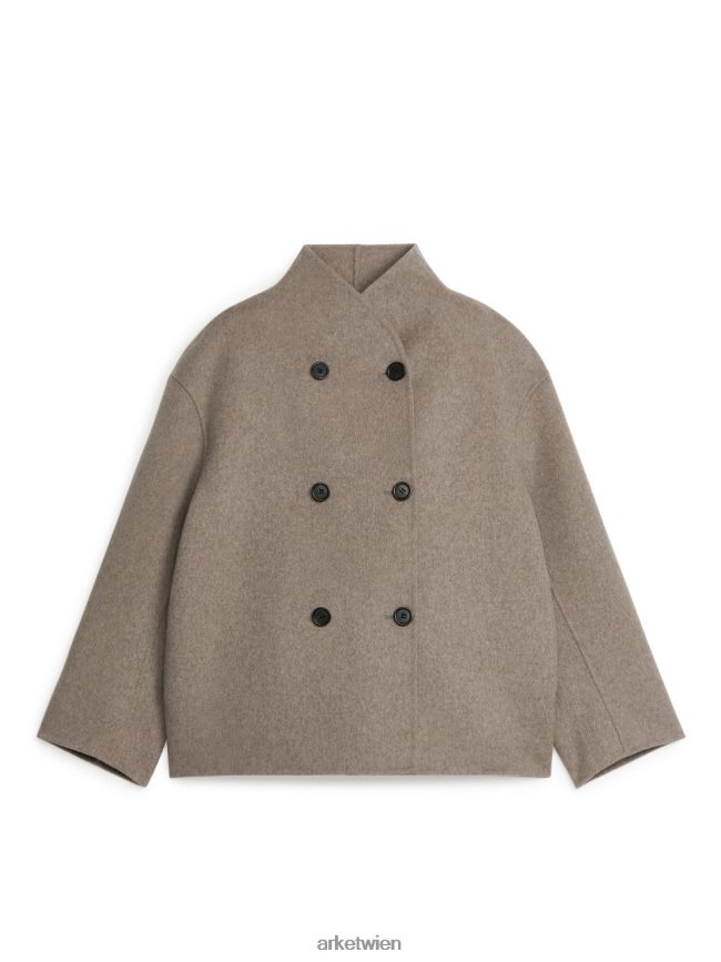 ARKET doppelseitige Wolljacke Mol Frauen 8RF08T469 Kleidung