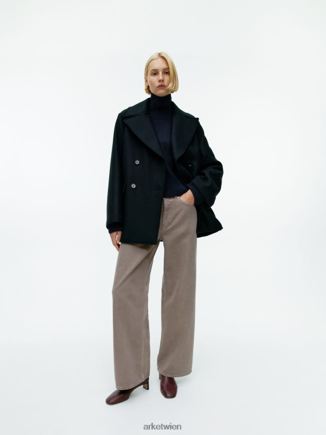 ARKET Cloud-Low-Loose-Jeans dunkelbeige Frauen 8RF08T160 Kleidung