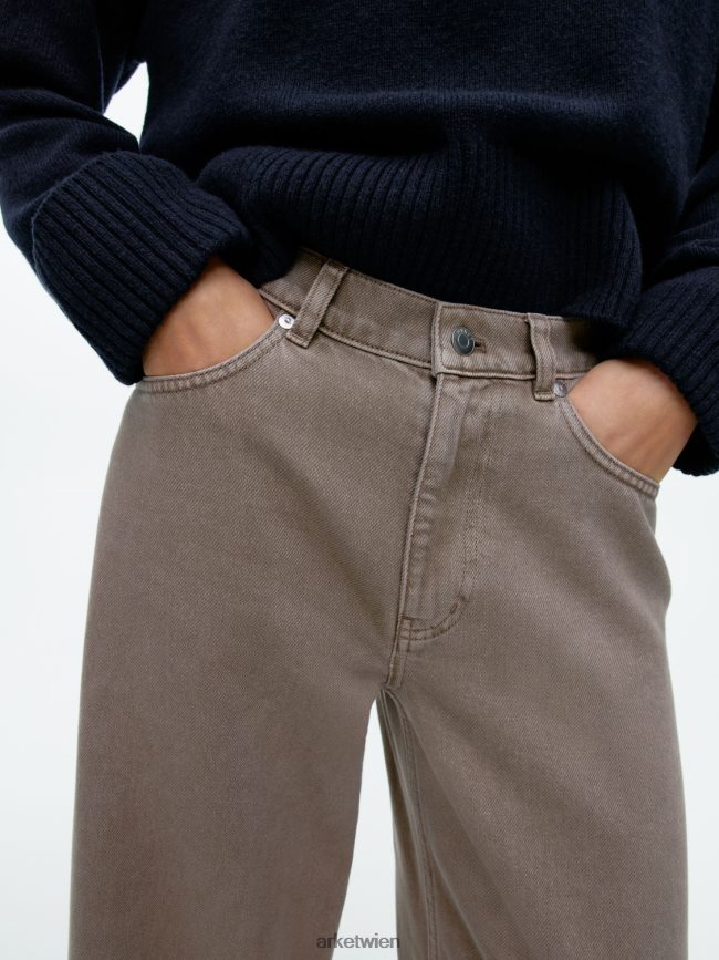 ARKET Cloud-Low-Loose-Jeans dunkelbeige Frauen 8RF08T160 Kleidung