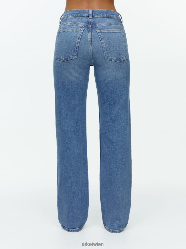 ARKET Dahlia Straight Stretch-Jeans Mittelblau Frauen 8RF08T148 Kleidung
