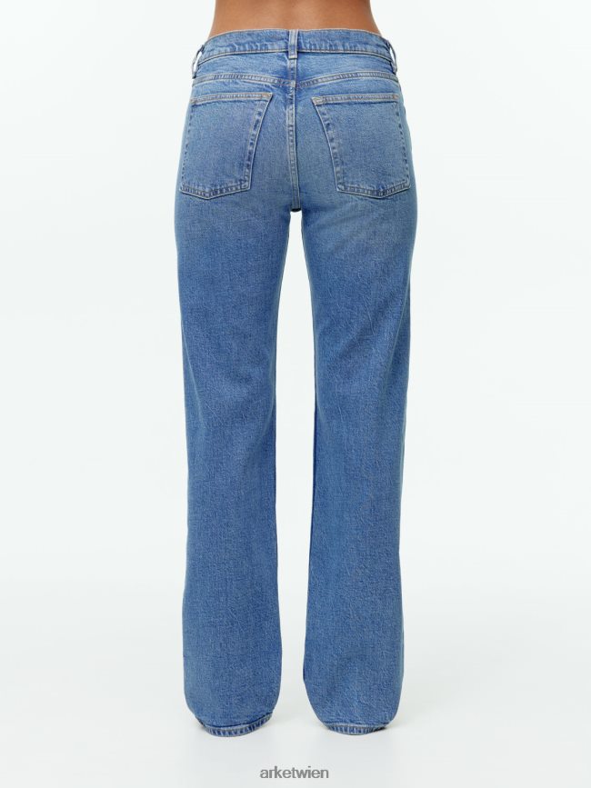 ARKET Dahlia Straight Stretch-Jeans Mittelblau Frauen 8RF08T148 Kleidung