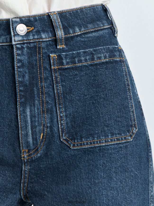 ARKET Lupine hoch ausgestellte Stretchjeans Blau Frauen 8RF08T156 Kleidung