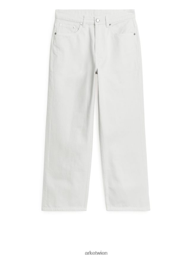 ARKET Rosa verkürzte, gerade Jeans Weiß Frauen 8RF08T142 Kleidung