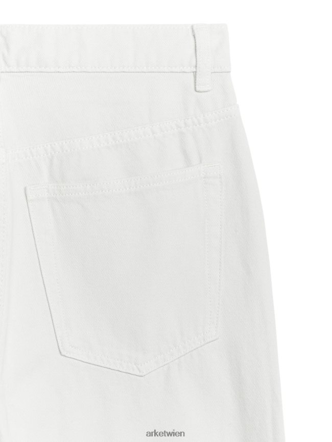 ARKET Rosa verkürzte, gerade Jeans Weiß Frauen 8RF08T142 Kleidung