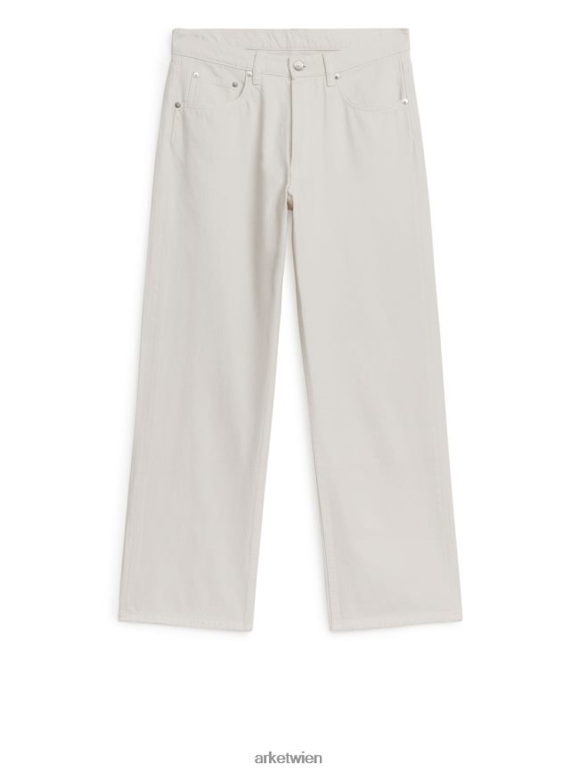 ARKET Shore Low Relaxed Jeans Weiß Frauen 8RF08T139 Kleidung