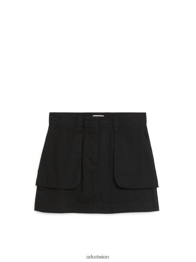 ARKET Cargo-Minirock Schwarz Frauen 8RF08T260 Kleidung