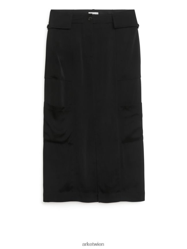 ARKET Cargo-Rock Schwarz Frauen 8RF08T262 Kleidung
