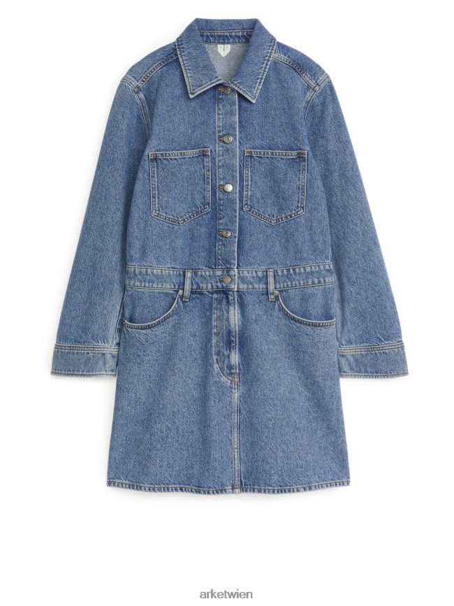 ARKET Jeanskleid blau gewaschen Frauen 8RF08T129 Kleidung