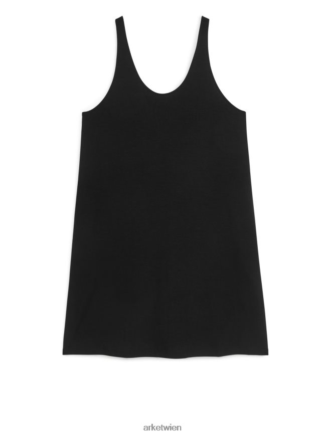 ARKET Jersey-Tankkleid Schwarz Frauen 8RF08T93 Kleidung