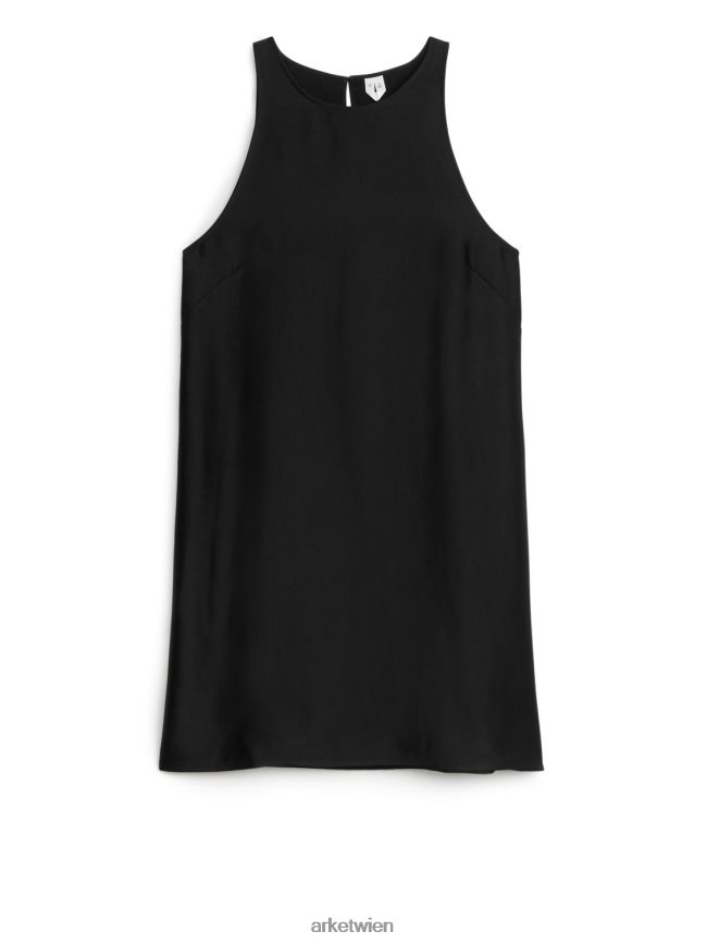 ARKET Kastenförmiges Minikleid Schwarz Frauen 8RF08T88 Kleidung