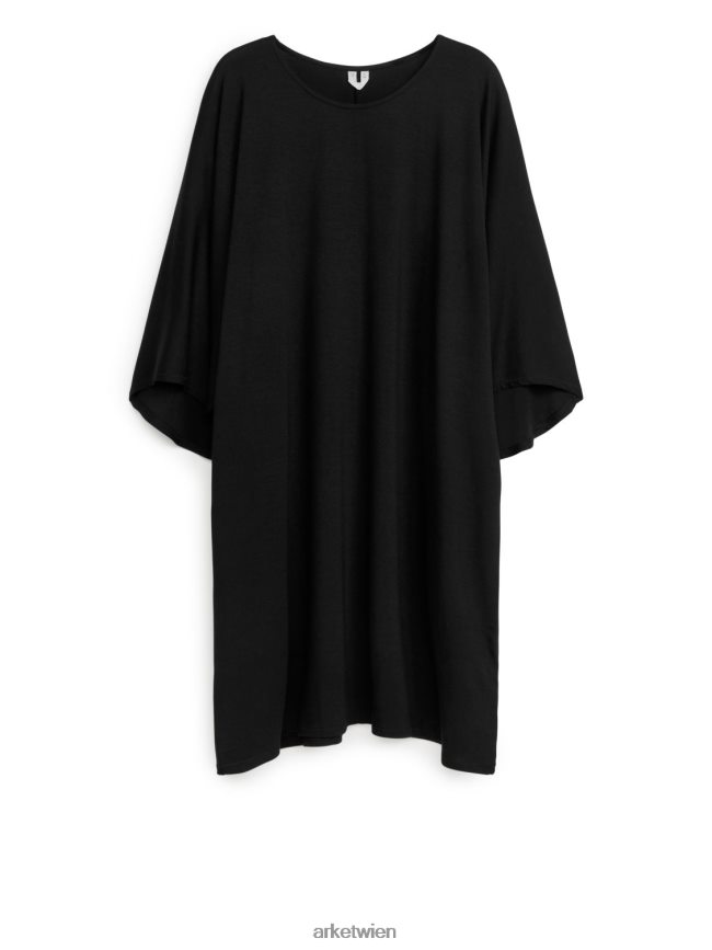 ARKET Kleid aus Lyocell-Jersey Schwarz Frauen 8RF08T106 Kleidung