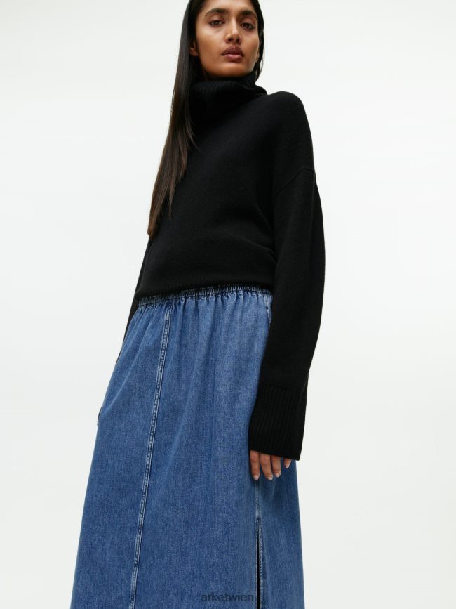 ARKET Maxi-Jeansrock Blau Frauen 8RF08T248 Kleidung