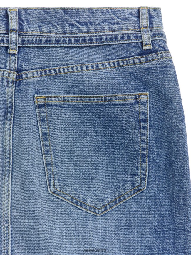 ARKET Midi-Jeansrock Blau Frauen 8RF08T233 Kleidung