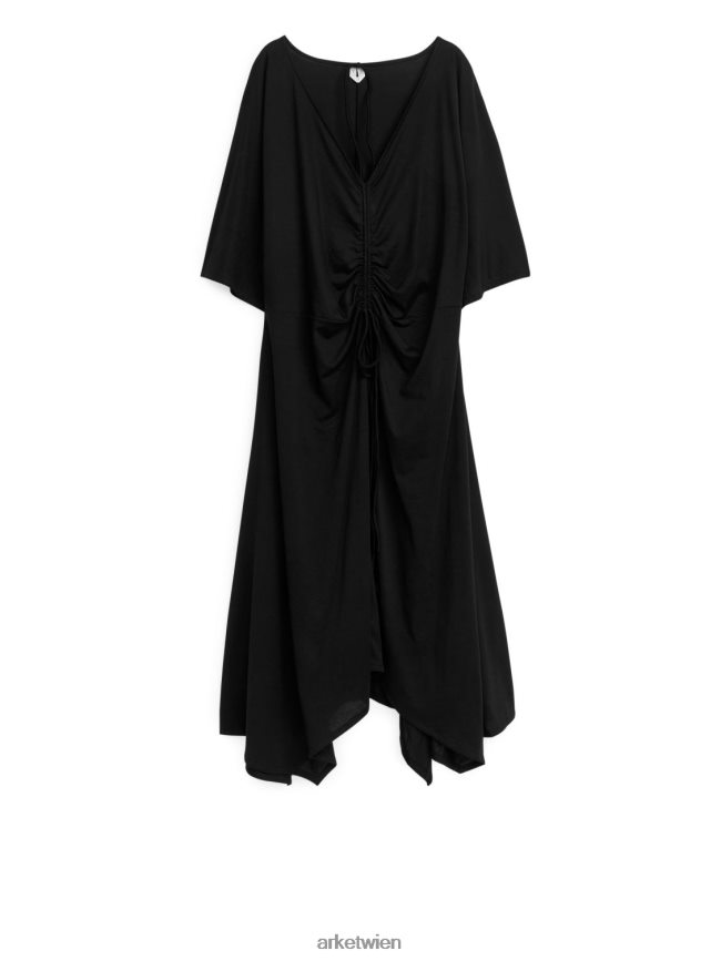 ARKET Midi-Jerseykleid Schwarz Frauen 8RF08T96 Kleidung
