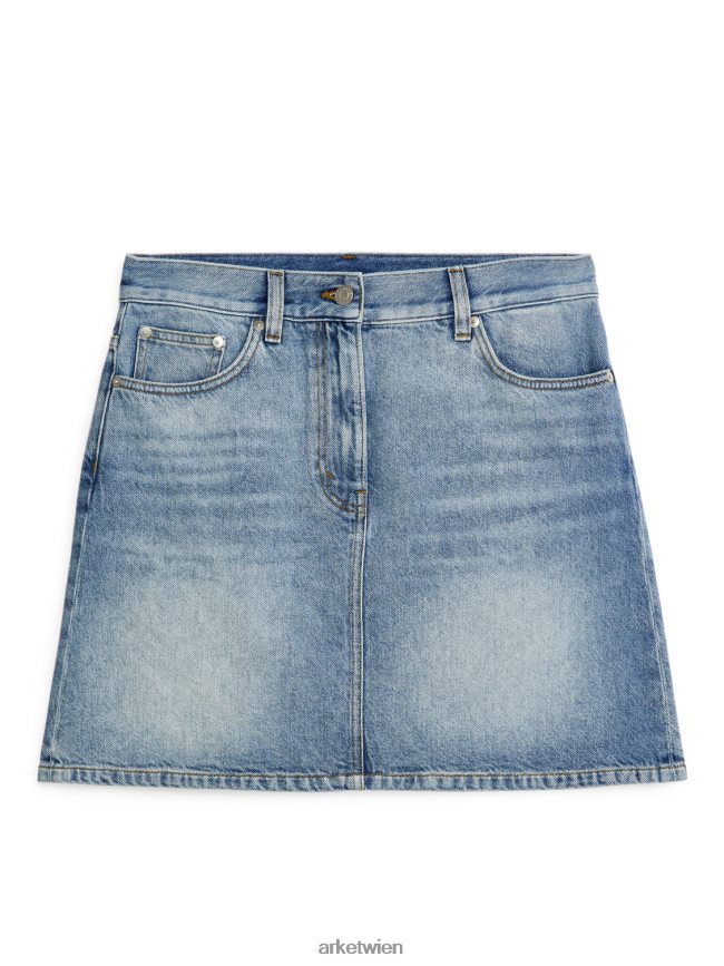 ARKET Mini-Jeansrock hellblau Frauen 8RF08T228 Kleidung