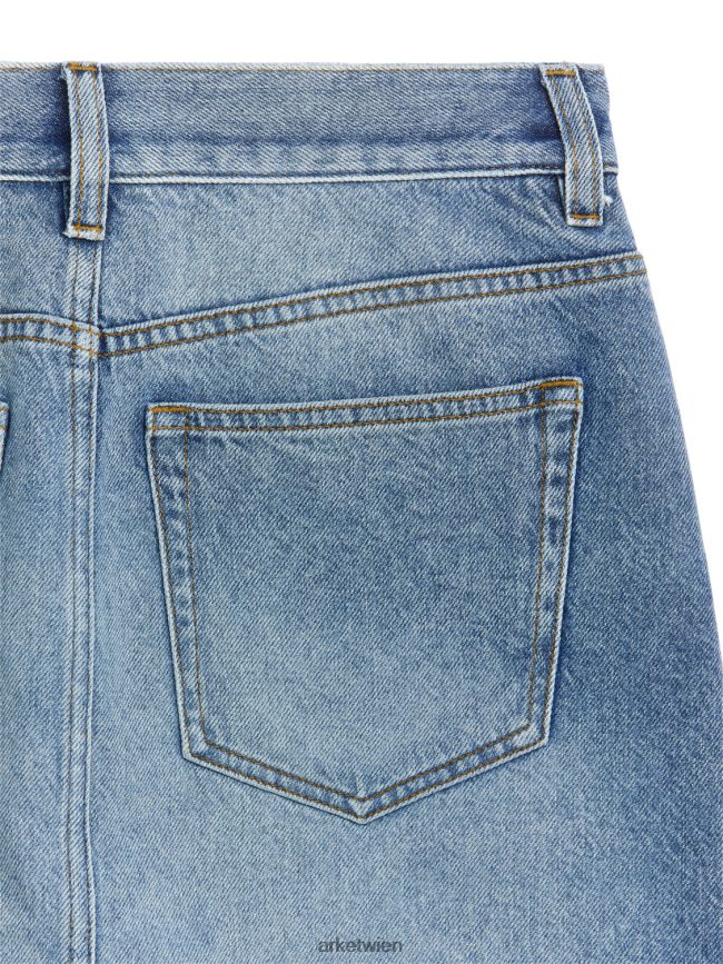ARKET Mini-Jeansrock hellblau Frauen 8RF08T228 Kleidung