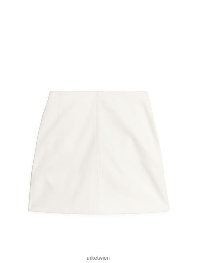 ARKET Minirock aus Baumwolltwill Weiß Frauen 8RF08T271 Kleidung