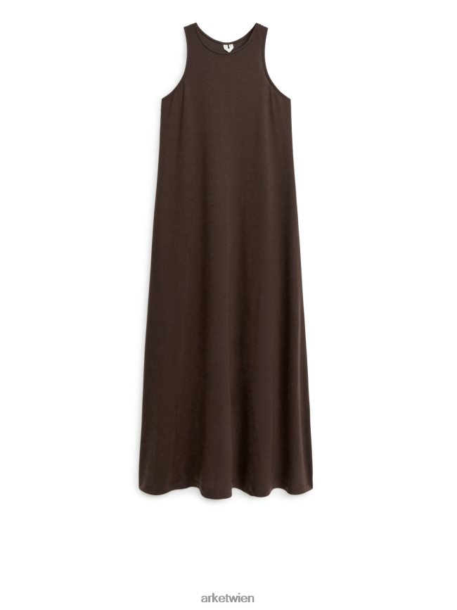 ARKET Strandkleid mit Racerback dunkelbraun Frauen 8RF08T85 Kleidung
