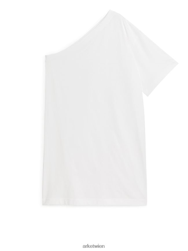 ARKET T-Shirt-Kleid mit einer Schulter Weiß Frauen 8RF08T83 Kleidung