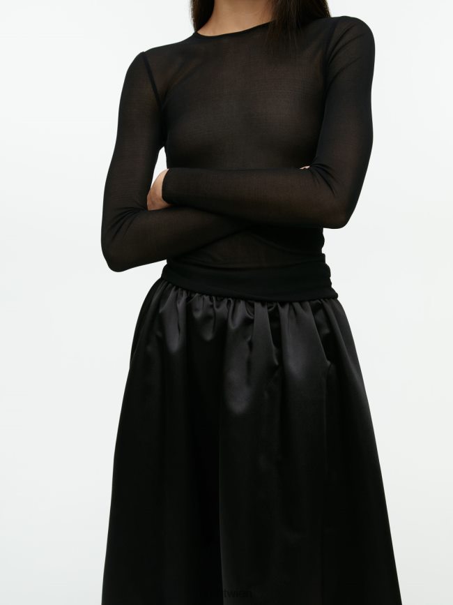 ARKET Taftrock Schwarz Frauen 8RF08T266 Kleidung