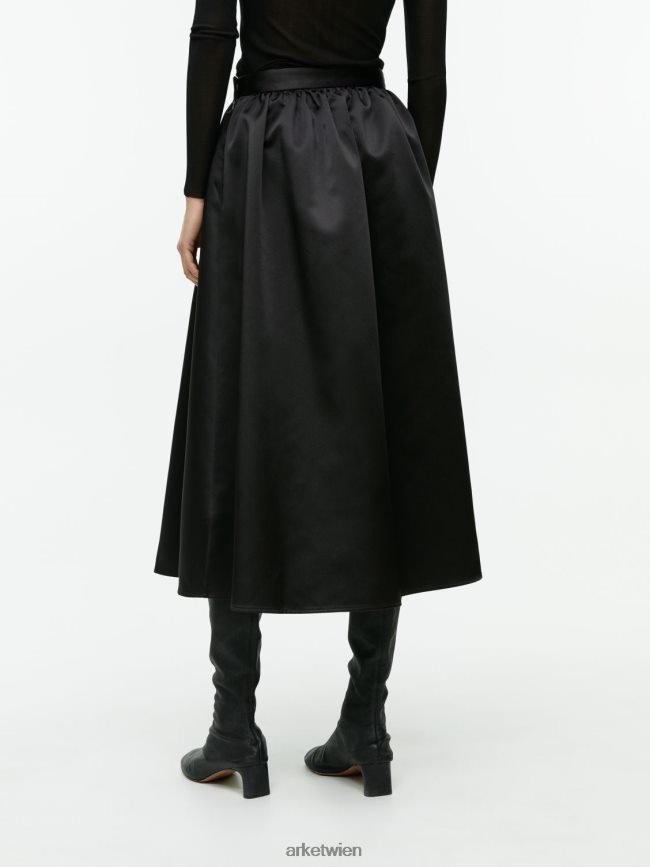 ARKET Taftrock Schwarz Frauen 8RF08T266 Kleidung