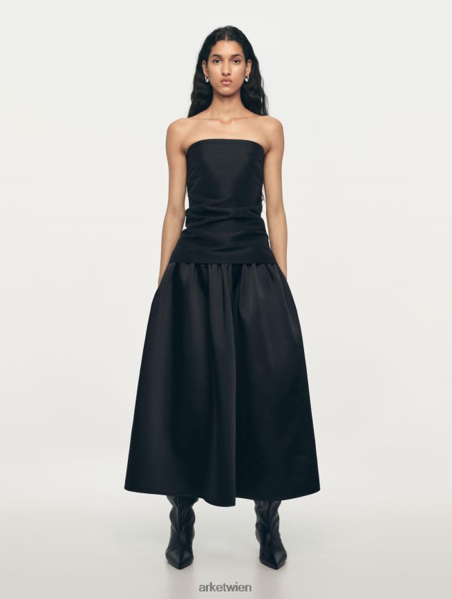 ARKET Taftrock Schwarz Frauen 8RF08T266 Kleidung