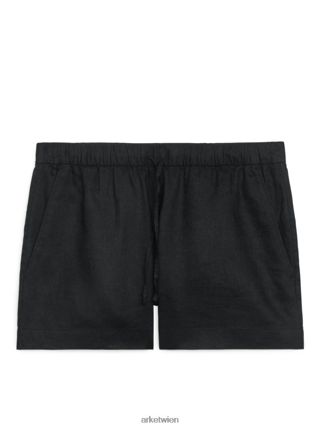 ARKET Leinenshorts Schwarz Frauen 8RF08T274 Kleidung