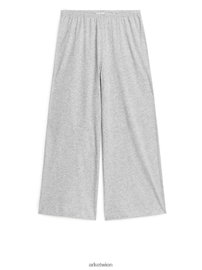 ARKET Pyjamahose aus Baumwolle graue Melange Frauen 8RF08T520 Kleidung