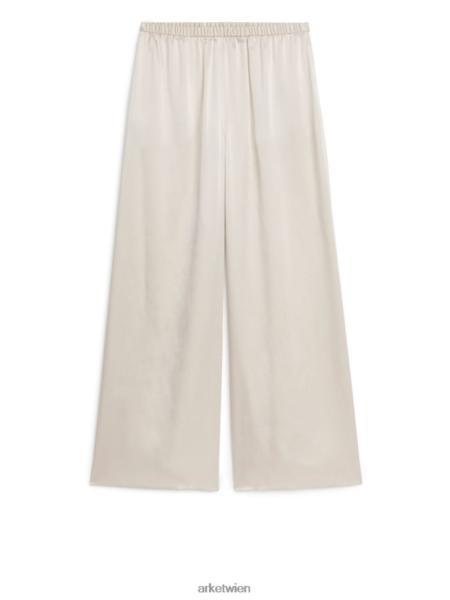 ARKET Seidenhose hell beige Frauen 8RF08T516 Kleidung