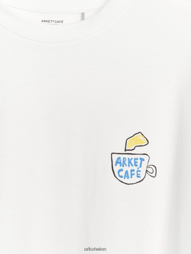 ARKET Café-Langarm-T-Shirt Weiß Frauen 8RF08T1038 Kleidung