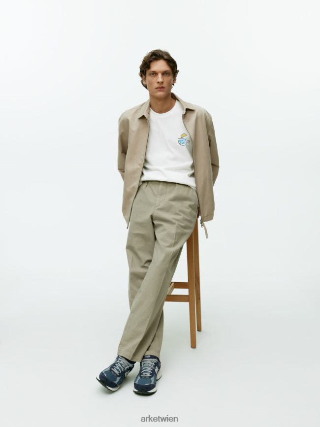 ARKET Café-T-Shirt Weiß Frauen 8RF08T1039 Kleidung