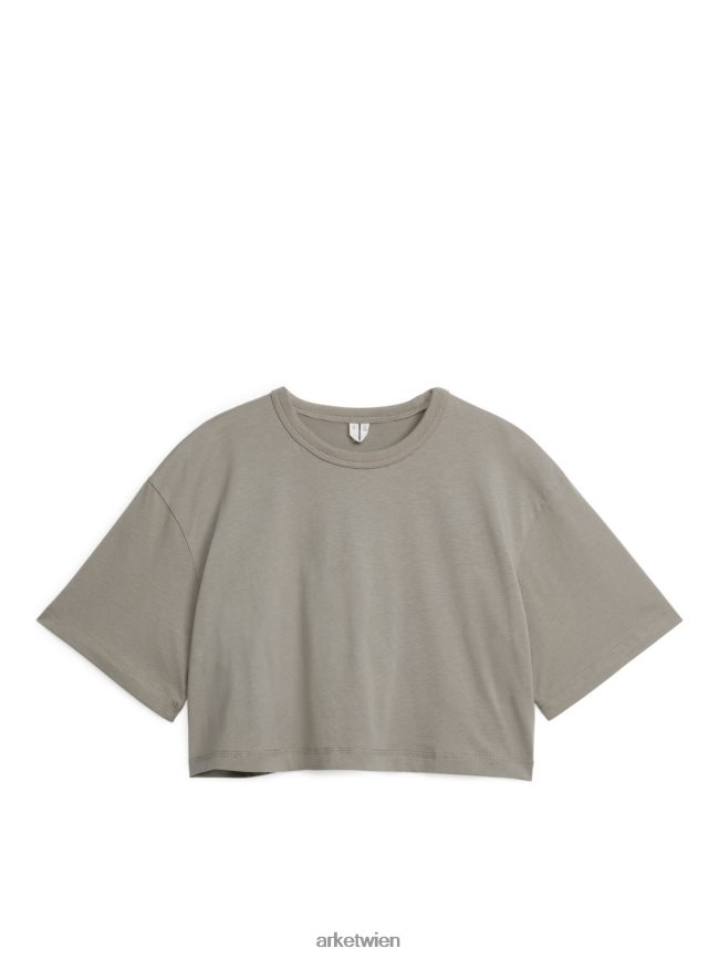 ARKET Crop-T-Shirt Mol Frauen 8RF08T299 Kleidung